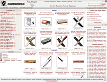 Tablet Screenshot of mastercutlery.pl